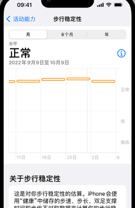 白银iPhone手机维修如何在iPhone开启'步行稳定性通知'