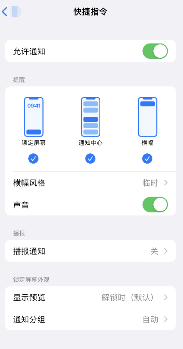 白银苹果手机维修分享如何在 iPhone 上关闭快捷指令通知 