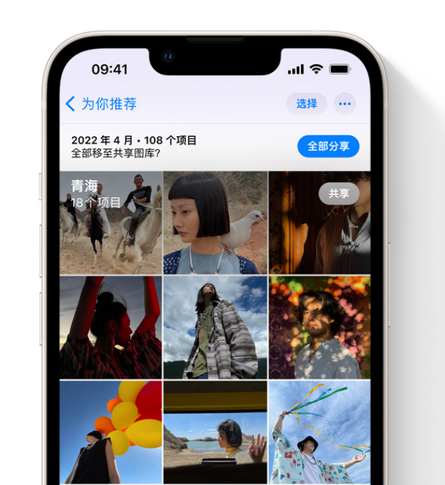 白银苹果维修网点分享在 iPhone 上使用共享图库 